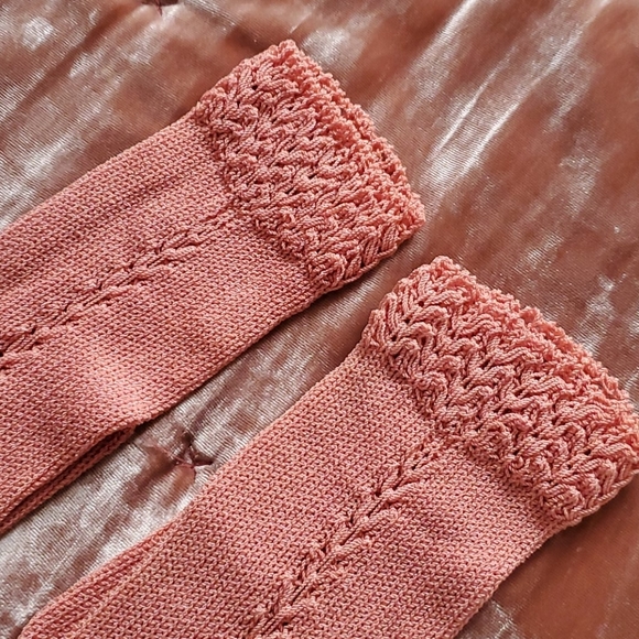Pink Vintage hand made 💗 gloves s/m - Picture 3 of 8
